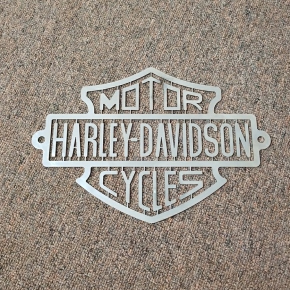 cast iron harley davidson sign